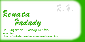 renata hadady business card