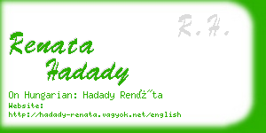 renata hadady business card